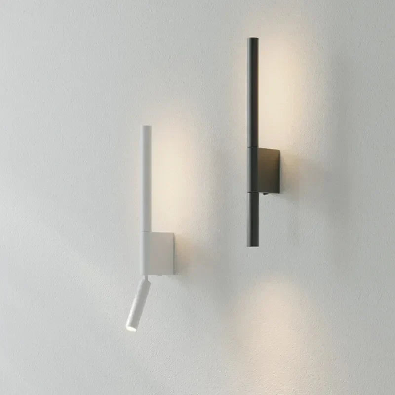 Modern LED Wall Light Black White Decor Bedside Sconce Lamp Spotlight
