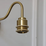 Blue Flower Glass LED Wall Sconce Vintage Style Stair Lights