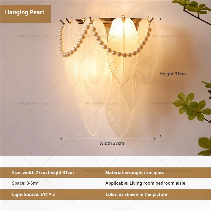 Luxe Crystal Glass Wall Lamp for Aisle, Living Room, Bedroom & Corridor Lighting