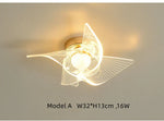 Gold Acrylic LED Ceiling Light - Modern Nordic Style Lighting for Home Decor
