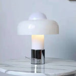 Modern Art Glass Hat Table Lamp for Bedroom, Postmodern Retro Decor
