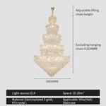 Crystal Chandelier Light: Elegant Postmodern Dining Room & Bedroom Lighting