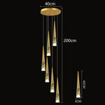 Nordic Home Decoration Stair Chandelier Living Room Dining Pendant Lights Ceiling Lighting