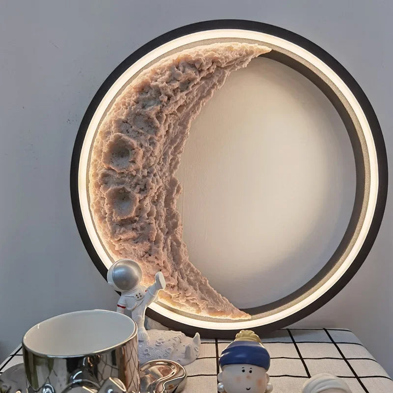 Crescent Moon Wall Lamp for Bedroom and Hallway