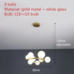 Branching Bubbles Chandelier in Black and Gold for Modern Dining Room