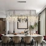 Crystal Suspension Pendant Light: Elegant Chandelier for Dining Room, Living Room, Kitchen
