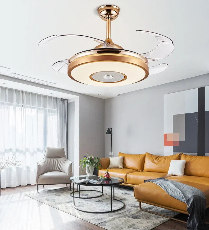 42" LED Ceiling Fan with Remote, 6 Speeds & Reversible Light