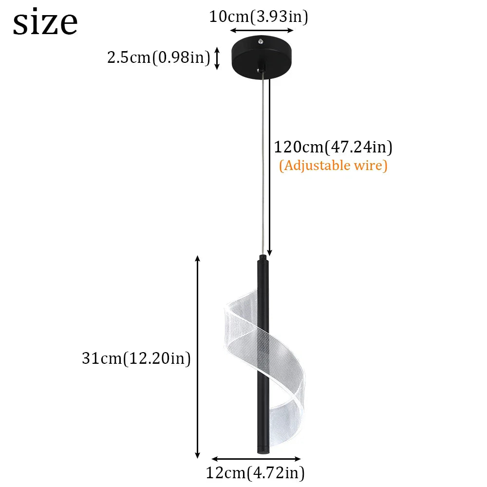 LED Pendant Chandelier Ceiling Lamp for Living Room Dining Kitchen Home Decor