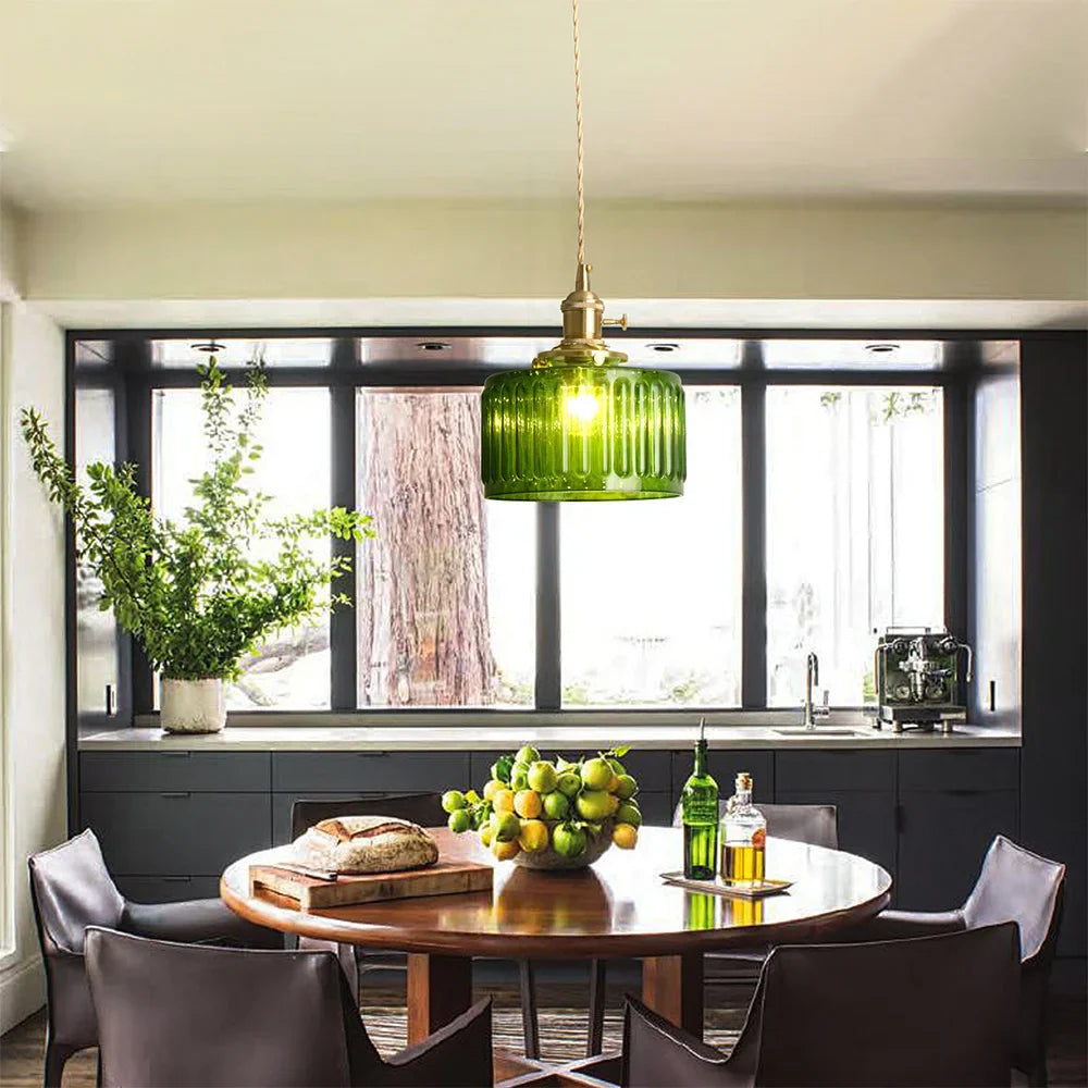 Green Pendant Chandelier Lighting for Living Dining Kitchen Island Home Decor