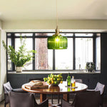 Green Pendant Chandelier Lighting for Living Dining Kitchen Island Home Decor