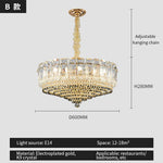 Crystal Light Chandelier: Modern Elegance for Living Room, Bedroom, Dining Room