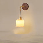 Nordic Walnut Wood LED Wall Lamp for Modern Living Spaces