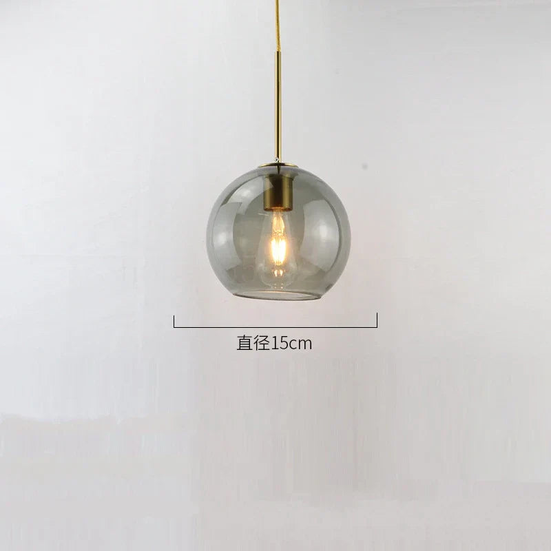 Glass Ball LED Pendant Lights for Chic Home Decor and Lighting