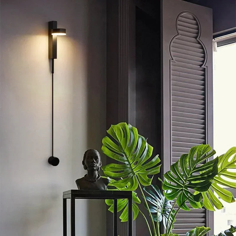 Flex LED Wall Mount Lamp 360° Rotating Dimming Switch Sconce Light