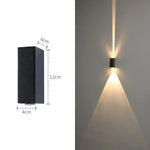 Aluminum Waterproof Porch Spot Wall Lamp: High Power Indoor Outdoor Light