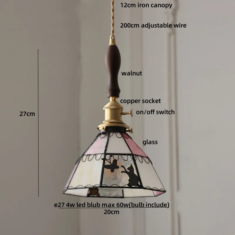 Afralia™ Glass Pendant Light Fixture Modern Nordic Style Hanging Lamp for Living Room