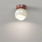 Glass Iron LED Ceiling Lamp Light Fixtures Modern Home Decoration