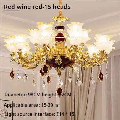 Elegant Crystal Chandelier Living Room Bedroom Lighting
