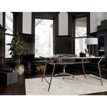 Modern Gold LED Table Lamp with White Lampshade for Luxe Home Decor