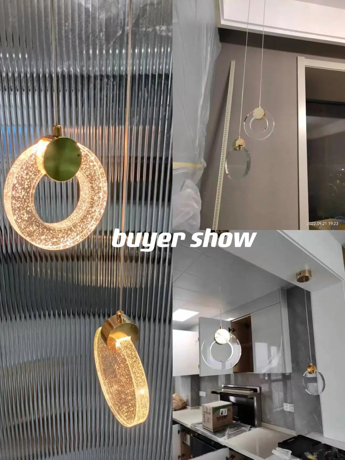 Modern Crystal Pendant Light for Bedroom and Living Room Decor
