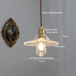 Copper Glass LED Pendant Light for Modern Home Decor - Hanging Lamp