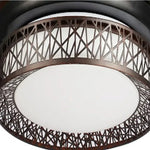 Gold Ceiling Fan Lights Remote Control 36/42inch Dining Bedroom Living Luminaria