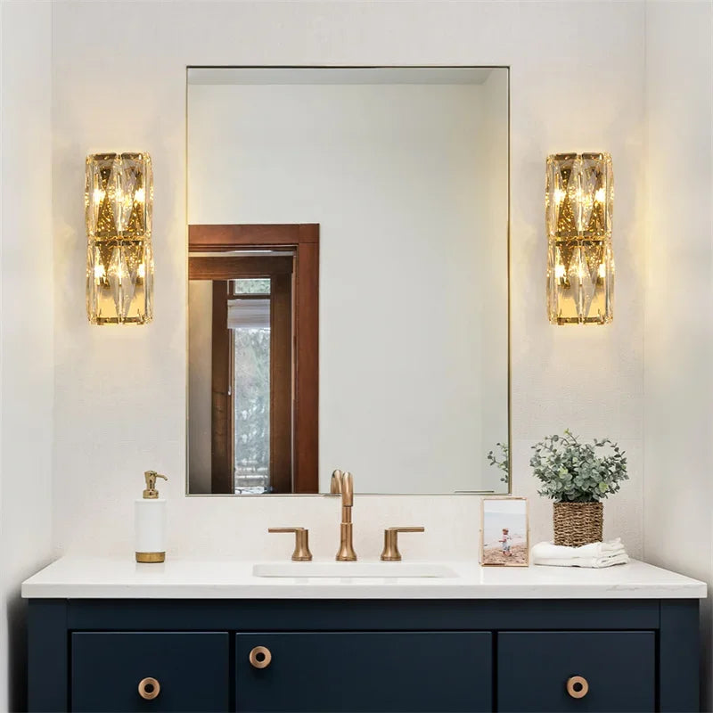 Modern Luxury Crystal Wall Sconce LED Light for Home Decor