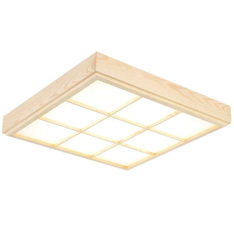 Modern Wood Ceiling Chandelier LED Lights for Living Room and Kitchen