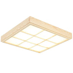 Modern Wood Ceiling Chandelier LED Lights for Living Room and Kitchen