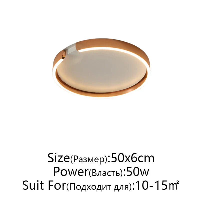 RoseGold LED Ceiling Light for Home Living Room Bedroom Dining Room