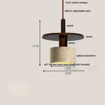 Yellow Travertine Stone Pendant Lights LED Modern Hanging Lamp - Nordic Design