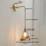 Gray Glass LED Wall Sconce Lamp for Home Decor, Bedroom, Living Room - Nordic Design