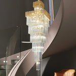 Nordic Duplex Villa Crystal Chandelier for Luxury Spaces