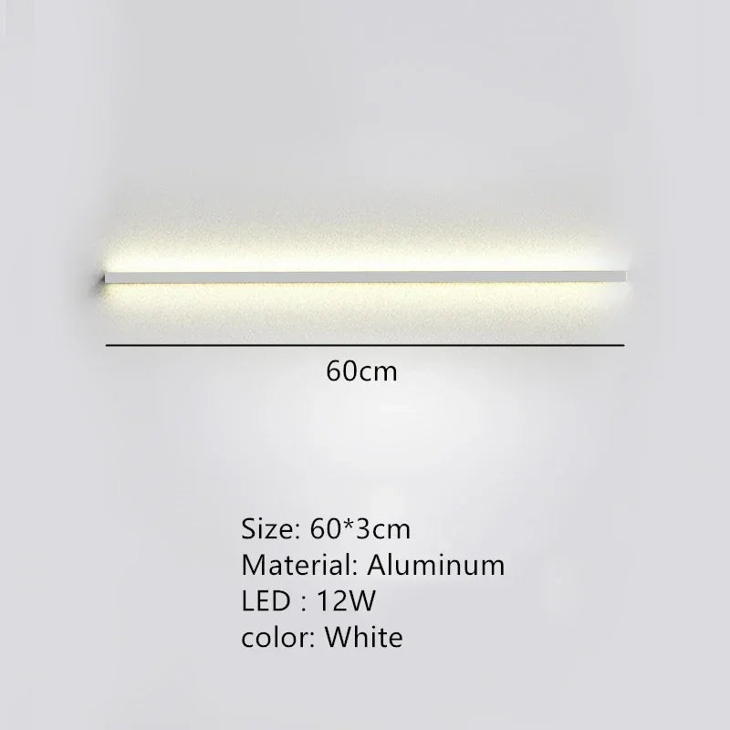 Modern Dimmable Long Wall Lamp for Bedroom and Living Room