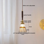 Walnut Glass Pendant Lamp: Nordic LED Hanging Light Fixture for Dining Room, Bedroom, Bar