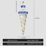 Crystal Chandelier: Elegant Villa Living Room Lighting