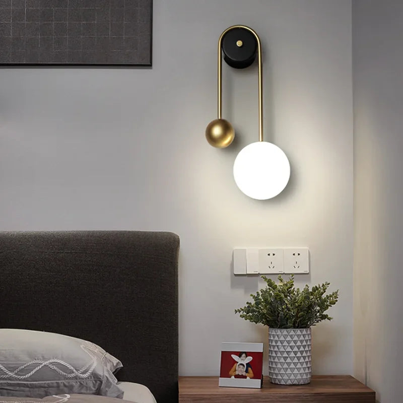 Modern Nordic Wall Sconce for Living Room Bed Room LED Wall Light