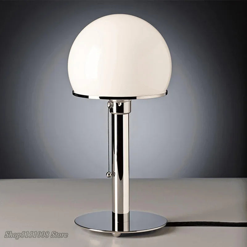 Nordic Glass Lampshade Desk Lamp for Bedroom Living Room Decor