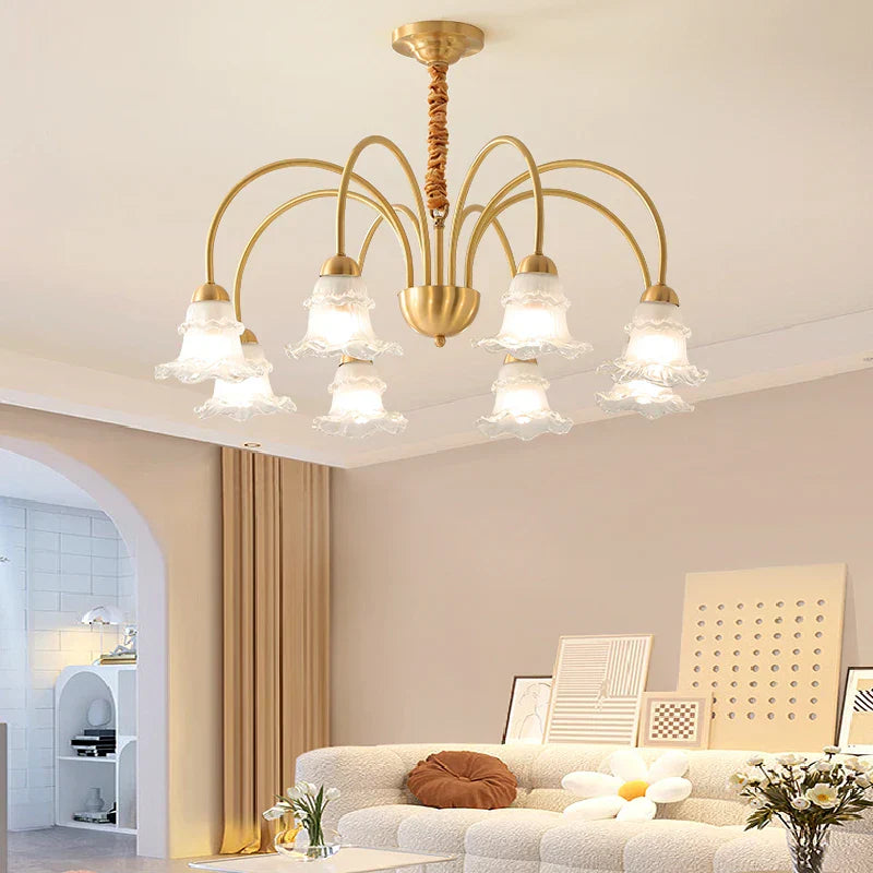 Luxury European Copper Chandelier for Living Room, Bedroom, and Dining Room