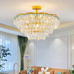 Crystal Light: Elegant Chandelier for Living Room, Dining Room & Bedroom