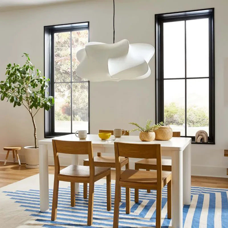 Silk Pendant Lamp Ceiling Light E27 Bulb Fixture