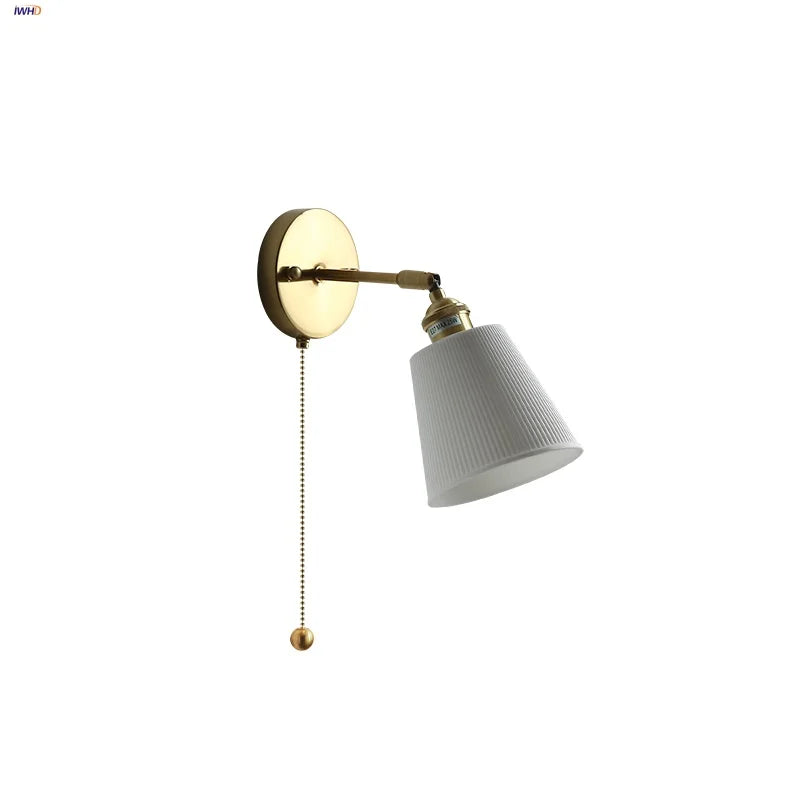 Ceramic Wall Lights Rotatable LED, Modern Nordic Style for Hallway, Bedroom, Aisle