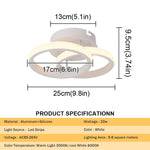 Acrylic LED Ceiling Lamp: Modern Home Decor Lighting for Bedroom, Hallway, and Aisle