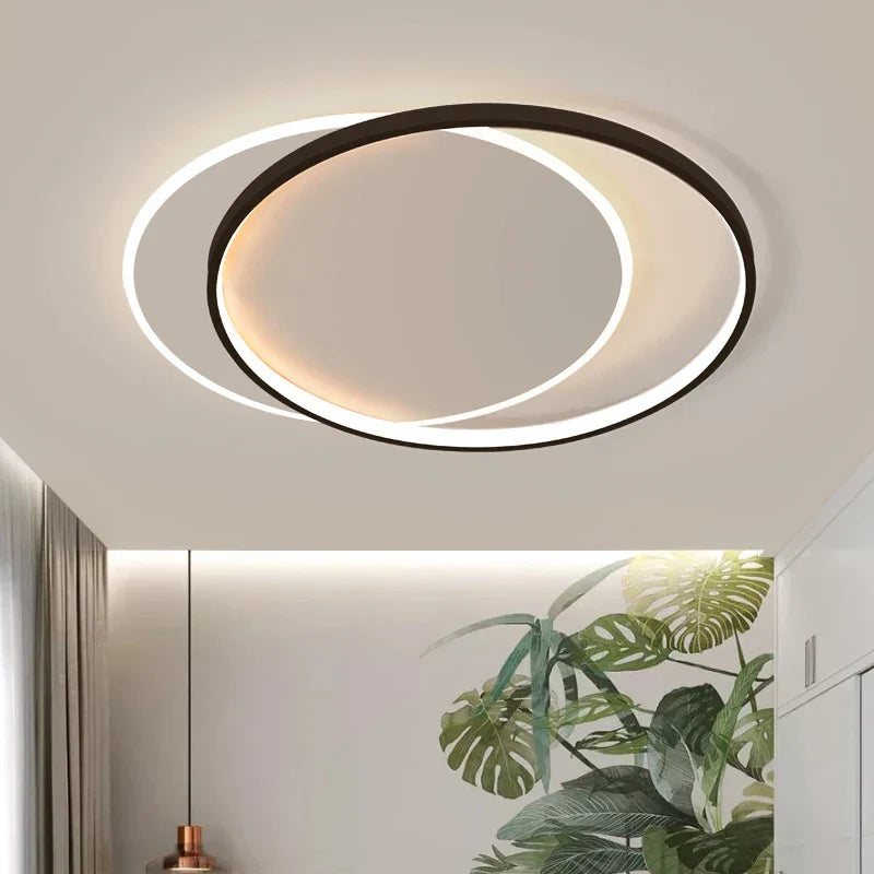 Afralia Round Bedroom Ceiling Lights: Modern Nordic Minimalist Living Room Study Lamp