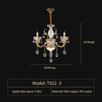 Elegant Crystal Chandelier for Living Room, Dining Room, and Bedroom