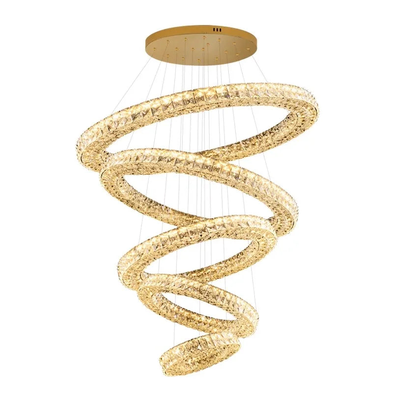 Luxury Crystal Chandelier Pendant Light for Living Room, Staircase & Ceiling.