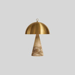 Copper Marble Table Lamps Gold Stone Desk Lighting Bedside Decor Items