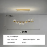 Nordic Gold Glass Ball Chandelier for Dining Room Kitchen Island
