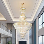 Modern Crystal Loft Chandelier for Luxury Attic Living Room