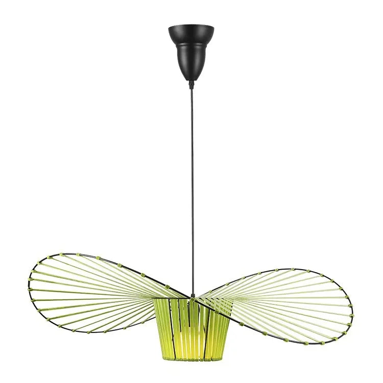 Vertigo Straw Hat Pendant Lamp French Fabric Elegant Designer Lighting